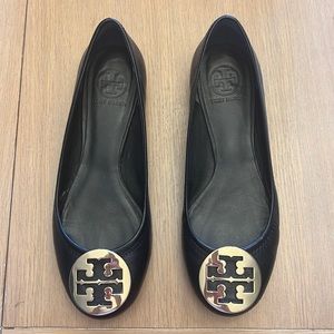 Tory Burch Claire black ballet flats, size 8.5